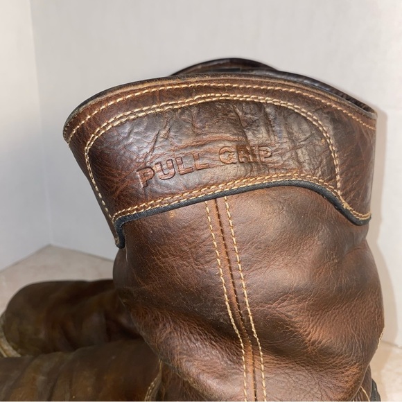 Georgia Boot 10” Wedge Waterproof Pull On Work Boot Brown Men Size 11.5 Medium main image 4